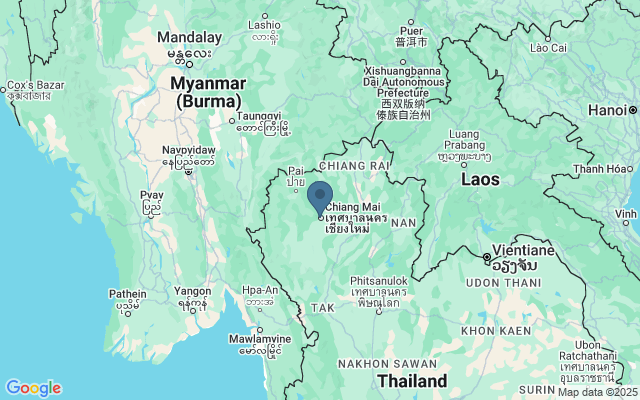 Kaart met locatie Night Market Chiang Mai